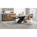 Durant 84" Dining Table, Carbon Black-Furniture - Dining-High Fashion Home