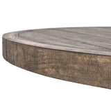 Rosemount Reclaimed Round Dining Table, Aged Brown-High Fashion Home