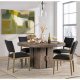 Rosemount Reclaimed Round Dining Table, Aged Brown-High Fashion Home