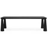 Atrop Rectangular Dining Table, Ink Black-Furniture - Dining-High Fashion Home