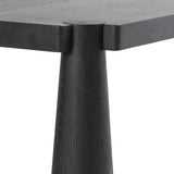 Atrop Rectangular Dining Table, Ink Black-Furniture - Dining-High Fashion Home