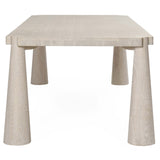 Atrop Rectangular Dining Table, Milk White