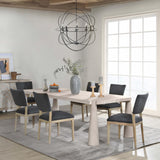 Atrop Rectangular Dining Table, Milk White