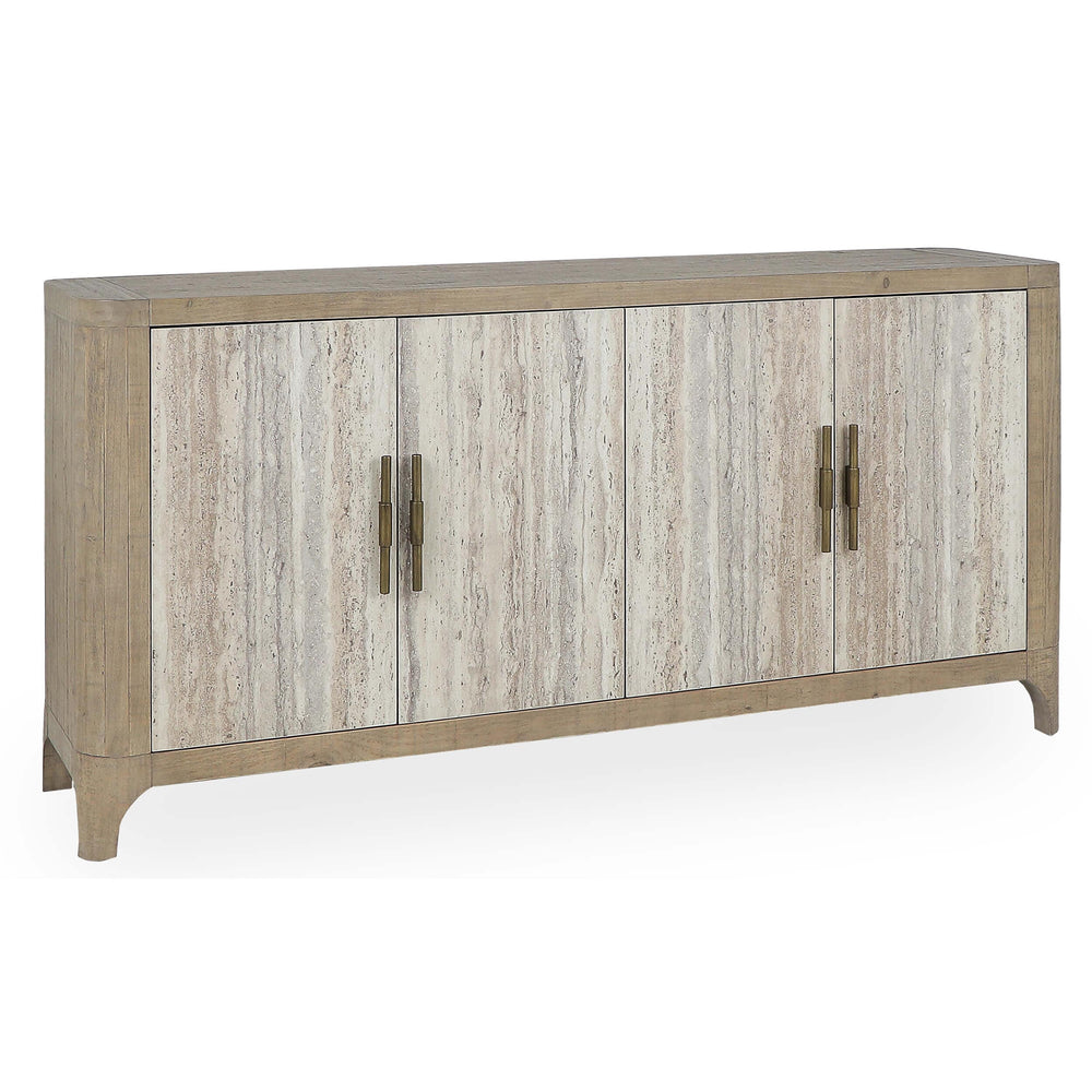 Alpine 4 Door Cabinet, Natural