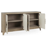 Alpine 4 Door Cabinet, Natural