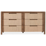 Corda 6 Drawer Dresser, Brown/Natural