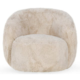 Adley Swivel Chair, Sand-High Fashion Home