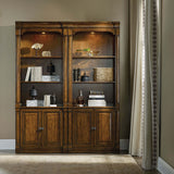 Tynecastle Bunching Bookcase, Chestnut-Furniture - Storage-High Fashion Home