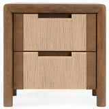 Corda Nightstand, Brown/Natural