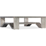 Saber Cocktail Table, Silver Leaf-Furniture - Accent Tables-High Fashion Home