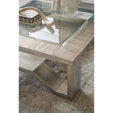 Saber Cocktail Table, Silver Leaf-Furniture - Accent Tables-High Fashion Home