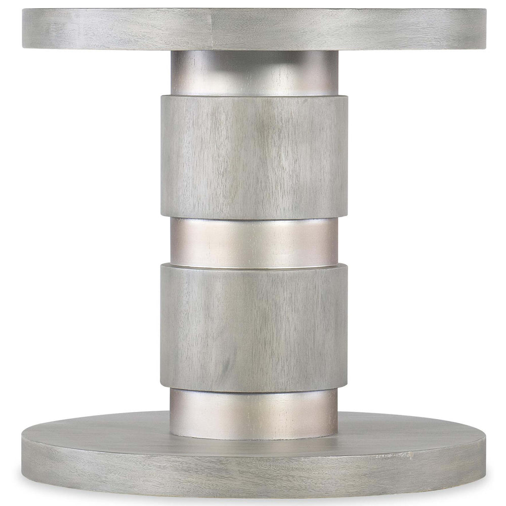 Guilded Accent Table, Gray-Furniture - Accent Tables-High Fashion Home