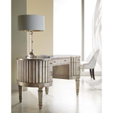 Fluted Kidney Desk, Champagne-Furniture - Office-High Fashion Home