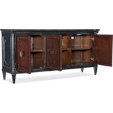 Charleston Entertainment Console, Black Cherry-Furniture - Storage-High Fashion Home