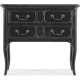 Charleston 2 Drawer Nightstand, Black Cherry-Furniture - Bedroom-High Fashion Home