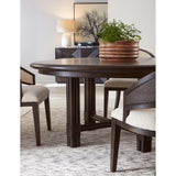 Retreat Pole Rattan Round Dining Table, Black Sand-Furniture - Dining-High Fashion Home