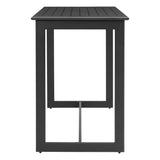 Midnight Wave Bar Table, Black