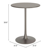 Soleil Bar Table, Taupe