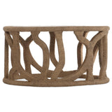 Commerce & Market Roped Round Cocktail Table, Medium Natural-Furniture - Accent Tables-High Fashion Home