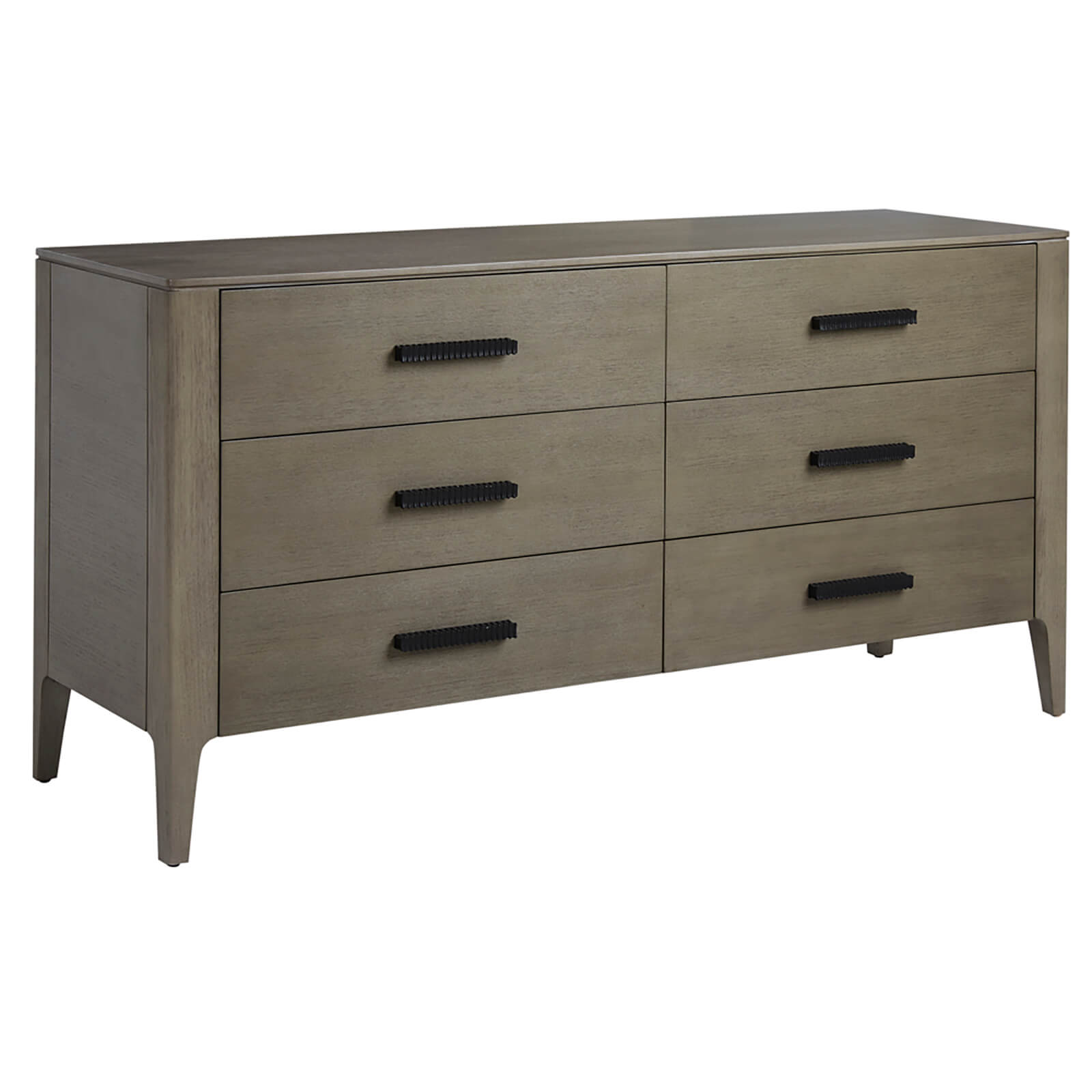 6 drawer double store dresser grey