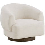 Nyles Swivel Chair, Chalk-Furniture - Chairs-High Fashion Home