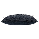 Atlas Tassle Pillow, Black-Accessories-High Fashion Home