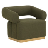 Aggie Swivel Chair, Copenhagen Olive-Furniture - Chairs-High Fashion Home