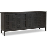 Alessio Sideboard, Smoked Black-Furniture - Storage-High Fashion Home