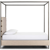 Anderson Canopy Bed, Palm Ecru-Furniture - Bedroom-High Fashion Home