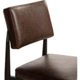 Anton Leather Dining Chair, Havana Brown, Set of 2-Furniture - Dining-High Fashion Home