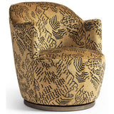 Aurora Swivel Chair, Balkan Ochre