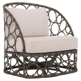 Bali Outdoor Swivel Chair, Peppercorn-Furniture - Outdoor-High Fashion Home