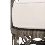 Bali Outdoor Swivel Chair, Peppercorn-Furniture - Outdoor-High Fashion Home