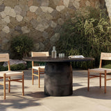 Basil 60" Outdoor Dining Table, Aged Grey-Furniture - Outdoor-High Fashion Home