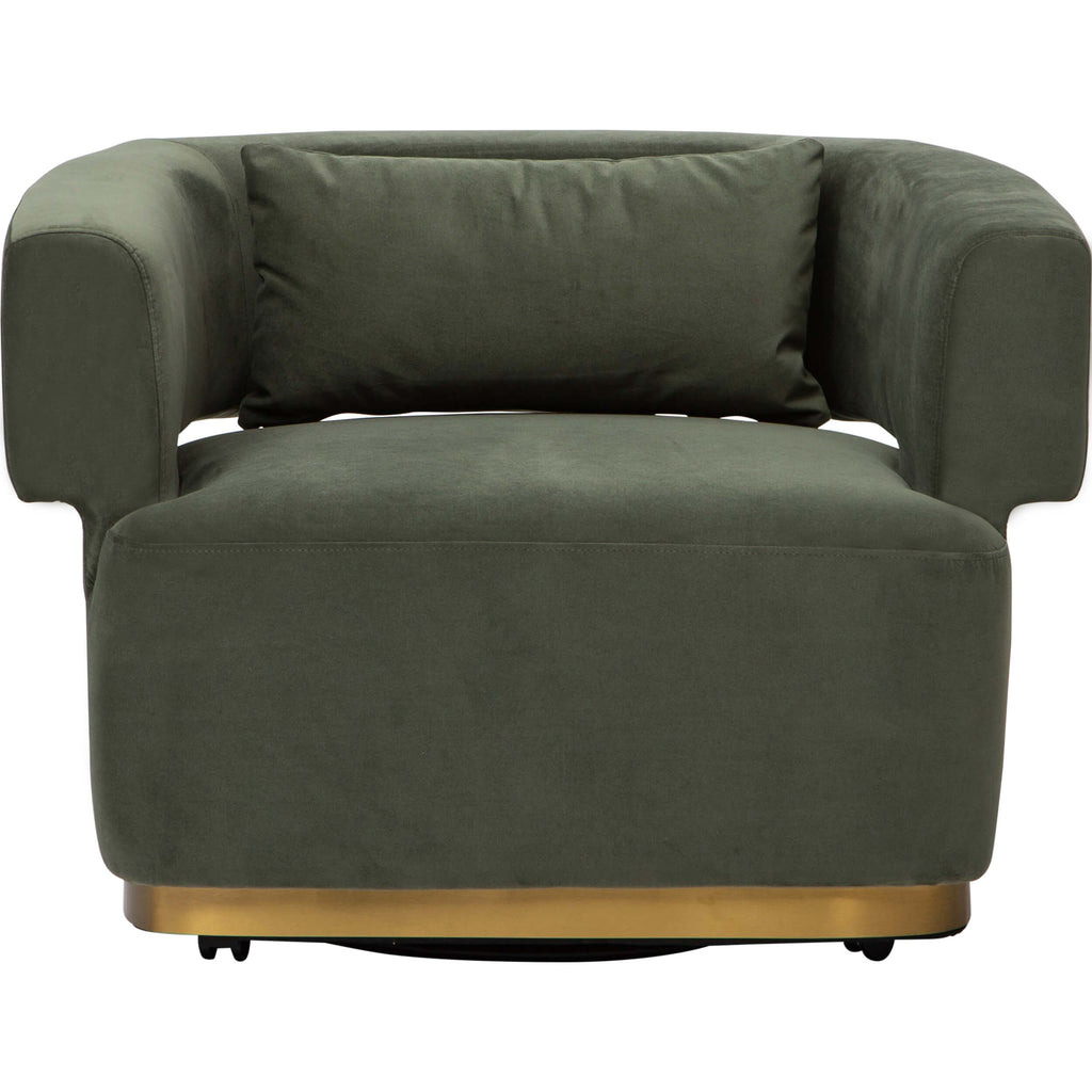 Bellamy Swivel Chair, Soren Olivine – High Fashion Home