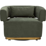 Bellamy Swivel Chair, Soren Olivine-Furniture - Chairs-High Fashion Home