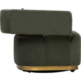 Bellamy Swivel Chair, Soren Olivine-Furniture - Chairs-High Fashion Home