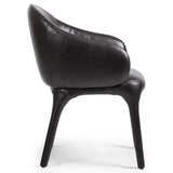 Bensen Leather Arm Chair, Sonoma Black-Furniture - Dining-High Fashion Home