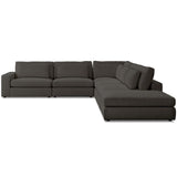 Bloor 5-Piece LAF Sectional w/Ottoman, Landale Charcoal