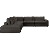 Bloor 5-Piece RAF Sectional w/Ottoman, Landale Charcoal