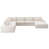 Bloor 6 Piece Sectional w/Ottoman, Essence Natural-Furniture - Sofas-High Fashion Home