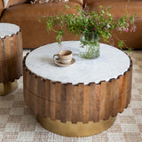 Bombay Coffee Table, Natural-Furniture - Accent Tables-High Fashion Home