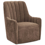 Bowie Swivel Chair, Cool Brown