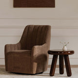 Bowie Swivel Chair, Cool Brown