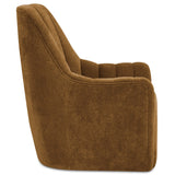 Bowie Swivel Chair, Ochre Brown