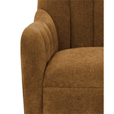 Bowie Swivel Chair, Ochre Brown