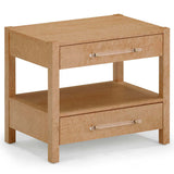 Brandyss 2-Drawer Nightstand, Birdseye Maple