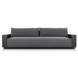 Branford Outdoor Metal Sofa, Arashi Graphite-Furniture - Sofas-High Fashion Home