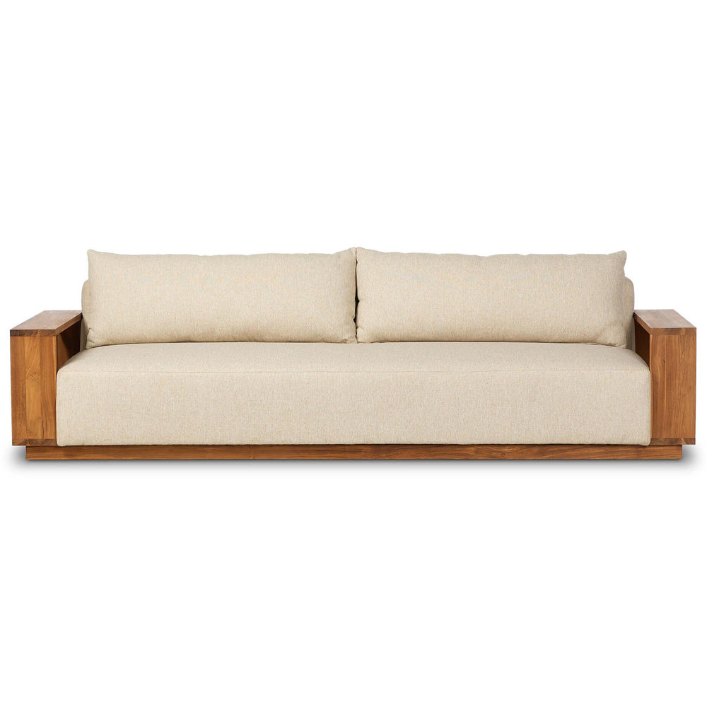 Branford Outdoor Sofa, Ellor Beige-Furniture - Sofas-High Fashion Home