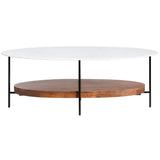 Brewpub Oval Cocktail Table-Furniture - Accent Tables-High Fashion Home